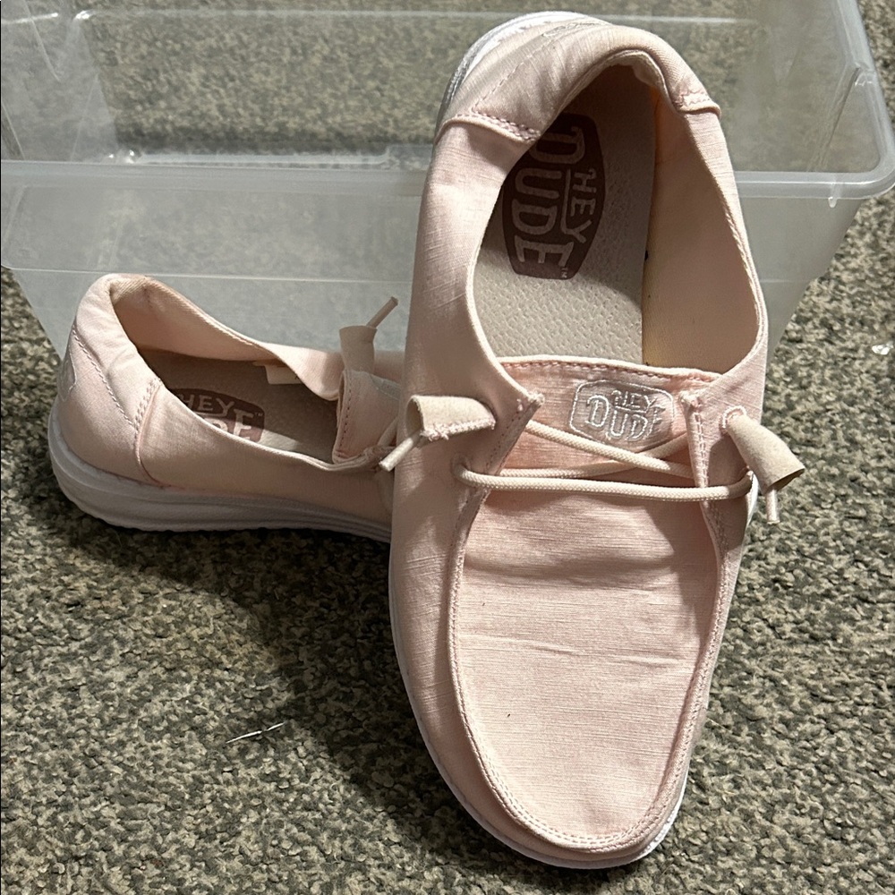 Hey Dude Light Pink Loafers